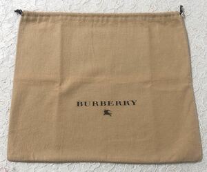 バーバリー「BURBERRY」バッグ保存袋（3400）正規品 付属品 内袋 布袋 巾着袋 40×35cm ベージュ 小さめ バッグ用 