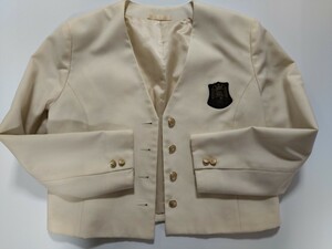 岡山県[岡山南高等学校]女子制服　160B　白ジャケット単品　最新モデル・KANKO　大きいサイズ