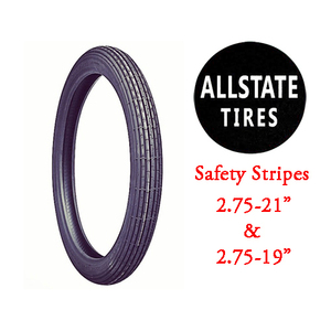 ALLSTATE Saftey Stripes 細い 極細 2.75-21インチ ナロー タイヤ ハーレー