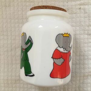 ぞうのババール　BABAR 小物入れ キャニスター 瓶 コルク