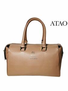 希少極上美品◆ ATAO アタオ ◆ 10th Anniversary ハンドバッグ レザー ミニボストン