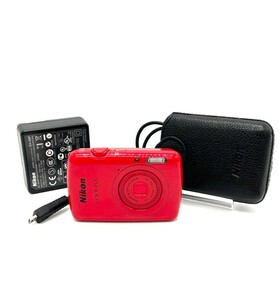 【え沖】 ☆ Nikon COOLPIX S01 デジカメ デジタルカメラ レッド カメラ ニコン 本体 付属品 動作確認済み MDZ01MNB27