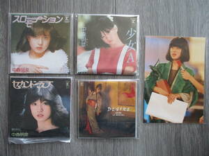 中森明菜●非売品8cmCDシングル4枚セット＆おまけ写真付●スローモーション●少女A●セカンドラブ●DESIRE