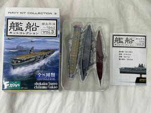エフトイズ 1/2000 艦船キットコレクション vol.3 空母 隼鷹 Btype 洋上Ver. 未組立 