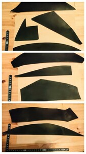 ホーウィン　シェルコードバン　ブラック　黒　 Shell　cordvan　horween 革　皮　レザークラフト　ハンドメイド　革細工　馬革