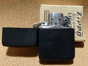 ZIPPO 1943-1945 ブラッククラックル 3バレル 面取り無し水平歯 刻印無しインナー (出品3)