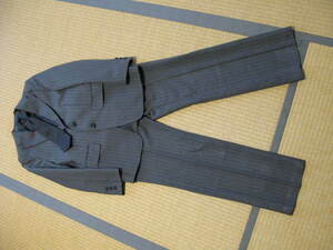 【Used】卒業式：hiromichi nakano（ヒロミチナカノ）スーツ：グレーストライプ：140サイズ