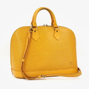 【中古】LOUIS VUITTON アルマ ハンドバッグ エピ イエロー M52149