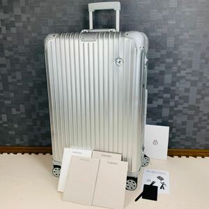 【美品】RIMOWA リモワ ORIGINAL オリジナル Lufthansa ルフトハンザ Check-IN チェックイン L 84L 4輪 アルミ スーツケース キャリー