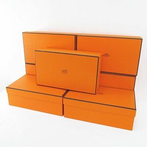 エルメス HERMES 空箱 7点セット 空き箱 保存箱 ギフト用 収納 オレンジ系 インテリア 純正 その他