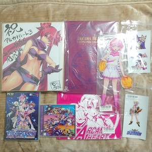 新品未開封 アルカナハート3 ARCANA HEART3 LOVE MAX SIX STARS!!!!!! キックスターター クラウドファンディング 描きおろし複製色紙