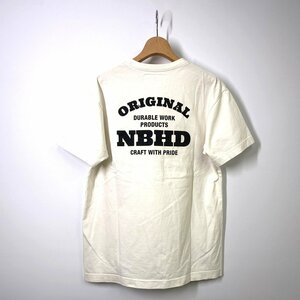 NEIGHBORHOOD ネイバーフッド 半袖ロゴTシャツ M ホワイト 白