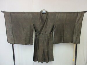 1円 良品 正絹 法衣 紗 夏物 色衣 御祭服 大師衣 神主 神官 衣装 法衣店 京都 装束 お寺 神社 無地 身丈109cm ◆逸品◆【夢職】★★★★