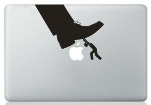 MacBook ステッカー シール Fighting Man Under The Shoe (13インチ)