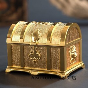 宝箱の宝石箱 小物入れ 収納 アクセサリー ヴィンテージ アンティーク 置物 高級感 ジュエリーボックス
