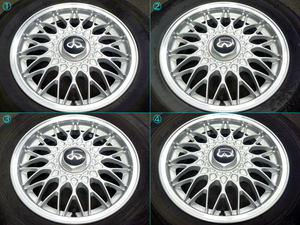 日産 インフィニティQ45純正 BBS鍛造ホイール 6.5J×15インチ 114.3-5H IS:45 シルバー BBS RG 他車流用にも