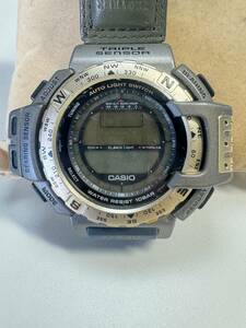 Ｌ346　稀少・レア　腕時計　CASIO/カシオ　PRO TREK/プロトレック　1471 PRT-400 トリプルセンサー　クォーツ　デジタル