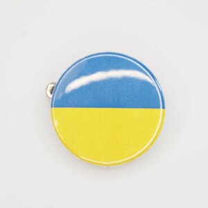 Button badge 25mm flag of ukraine ウクライナ国旗柄 缶バッジ Vespa Lambretta ベスパ ランブレッタ 50S et3 GTR RALLY PX200E 160GS