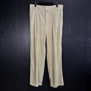 1990s Gianni Versace Corduroy Trousers ジャンニ ヴェルサーチ コーデュロイ ベージュ パンツ スラックス ヴィンテージ ビンテージ 80s