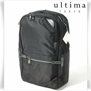 新品1円～★定価2万 ultima TOKYO ウルティマ トーキョー モレ ビジネスリュックサック バッグ 黒 ブラック 軽量 A4サイズ 本物 ◆7412◆