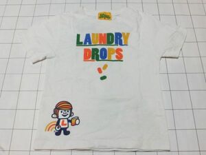 ◆Tシャツ 子供用 半袖 サイズ(S/110cm) Laundry(ランドリー) DROPS サクマドロップ コラボ◆古着 同梱可 キッズ Kids Child スマイル SAKU