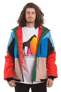 LRG (エルアールジー) ナイロンジャケット マウンテンパーカー Research Light Puffy Jacket Multi-Color マルチカラー (S)