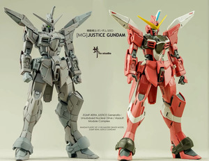 【Yu studio】1/100 MG ジャスティス 改造パーツ 特典付き ガレージキット レシンキット 未塗装 未組立 新品