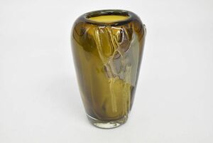 (778S 0419M22) 1円～ 花瓶 置物 花器 花生 花入 オブジェ フラワーベース 工芸ガラス インテリア