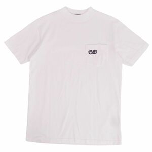 美品 ディオールオム DIOR HOMME Tシャツ カットソー 半袖 ショートスリーブ CD刺繍 トップス メンズ XXS ホワイト cf03oe-rm11f09292