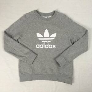 adidas Originals アディダス オリジナルス スウェット トレーナー ロゴ グレー Sサイズ トレフォイル