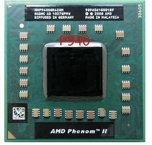 AMD Phenom II P940 1700MHz 4512kB 1800MHz 25W Socket S1G4 HMP940SGR42GM