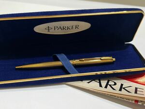 A473 PERKER パーカー　ボールペン　ノック式　ゴールドカラー　筆記用具　文房具　ビジネス　ヴィンテージ