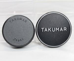040435 【良品 ペンタックス】 PENTAX TAKUMAR M42 レンズリアキャップ＆内径48mm(フィルター径 46mm) かぶせ式メタルキャップ