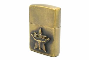 Zippo ジッポー Marlboro マルボロ ロングホーンスター メタル貼り 1993年製 オイルライター 喫煙具 20792644