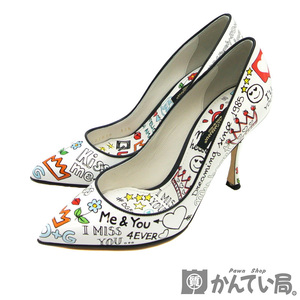 19262 DOLCE＆GABBANA【ドルチェ＆ガッバーナ】ドルガバ パンプス ハイヒール 表記サイズ：35 1/2 約22.5cm レディース【中古】USED-AB