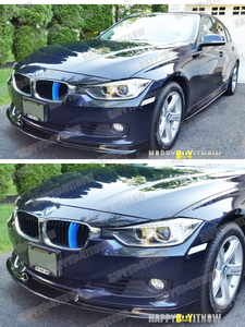 BMW 3シリーズ 6代目 F30 F31 前期 ノーマル ハイライン フロント リップ スポイラー 艶あり黒 限定色塗装 OWNタイプ FL-50645