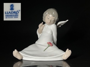 【瑞】リヤドロ　天使　フィギュリン 陶器人形　