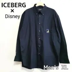 ICEBERG Disney ジャングル・ブック バルー 刺繍 ボタンダウン