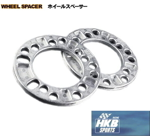 HKB SPORTS スペーサー 4枚 5mm 4穴/5穴 PCD:100/114.3【品番 : HKWS5】