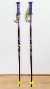 YS02EE TYROLIA チロリア スキーストック パープル×ブラック サイズ105cm スキー ウィンタースポーツ ロゴ入り