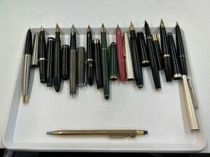 ★万年筆 ボールペン PILOT 21K 18K-WG 18K 14K パイロット 筆記用具 金 PLATINUM ELITE ROISSY PARKER 