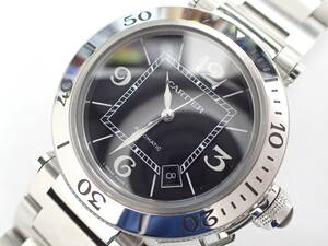 美品 カルティエ パシャ シータイマー W31077M7 2790 自動巻き 腕時計