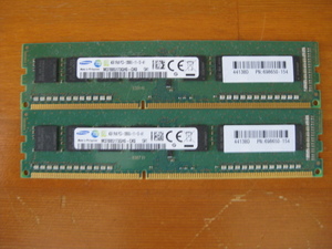 PC3-12800U 8GB 4GB 2枚 デスクトップ用 メモリ　USED