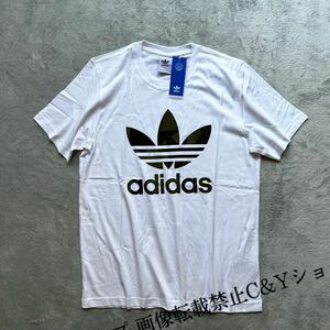 格安送料 XL （O）サイズ 新品 adidas originals アディダス オリジナルス 半袖 Tシャツ 白 迷彩 カモ ホワイト ランニング LL FM3337