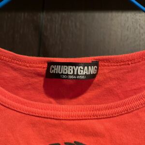 チェビーギャング　CHUBBYGANG 新品同様130 コットン100% メイドインジャパン送料無料