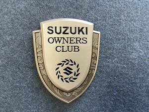 スズキ SUZUKI メタルカーエンブレム 車用デカール 飾り 金属ステッカー シール バッジ ドレスアップ 1個 ゴールド 17番