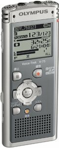 OLYMPUS ICレコーダー Voice-Trek 4GB リニアPCM対応 GRY グレー V-75(未使用の新古品)　(shin