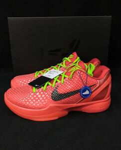 [黒タグ付・未使用] NIKE KOBE Ⅵ REVERSE GRINCH コービー 6 リバース グリンチ 27cm 赤 緑 レッド グリーン FV4921-600 店舗受取可