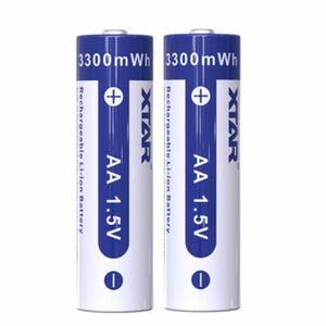 ★XTAR リチウムバッテリー 2000mAh3300mWh 1.5V2本セット Li-ion 充電池 AAタイプ（単三形） 専用ケース付 リチャージアブルバッテリー★