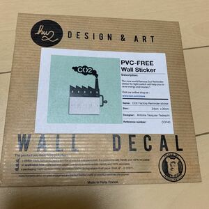 HU2 DESIGN&ART WALL DECAL ウォールステッカー ステッカー CO2 Factory Reminder sticker インテリア 海外品 レア 新品未開封 最終値